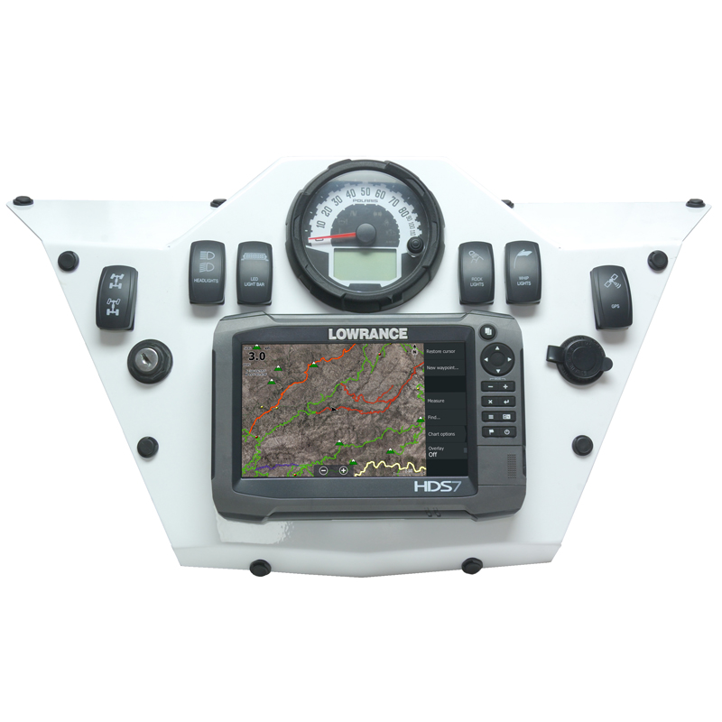 Polaris RZR 900 Dash Panel for Gen2/3 HDS 7 by Rugged Routes RRRZRD1