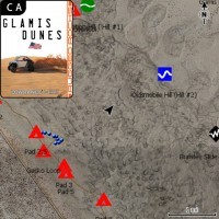 Glamis Dunes, CA Off Road Lowrance GPS Map Card by Rugged Routes