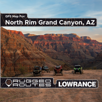 North Rim Grand Canyon, AZ Map for Lowrance Off-Road GPS