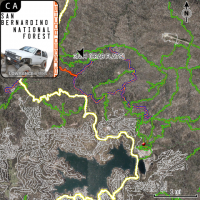 San Bernardino National Forest - Lowrance Off Road GPS Map