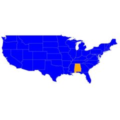 Alabama Ham Radio Repeater Directory GPS Map