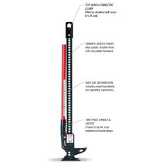 Cast / Steel Hi-Lift Jack by Hi-Lift, 42"