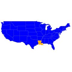 Louisiana Ham Radio Repeater Directory GPS Map