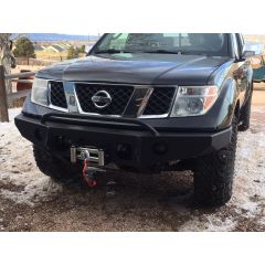 Nissan Frontier Steel Front Bumper (Low Hoop) by Hefty Fab, 2005+ (D40)