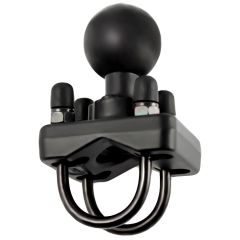 RAM Double U-Bolt Base with 1.5" Ball for Rails from .75" to 1.25" in Diameter