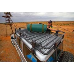 Nissan Patrol Deluxe Steel Roof Rack with Mesh Floor by ARB, Full Size, 1987-1997 (Y60)