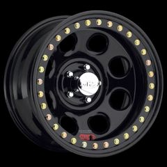 Rock 8 Black Steel Beadlock Wheel by Raceline, RT815, 15x8, 6x5.5, 3.75 